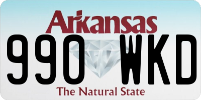 AR license plate 990WKD