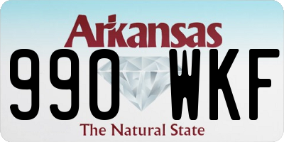AR license plate 990WKF