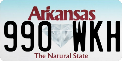 AR license plate 990WKH