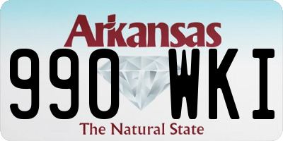 AR license plate 990WKI