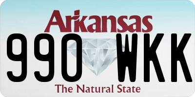 AR license plate 990WKK