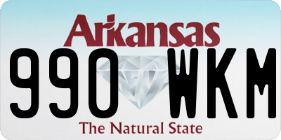 AR license plate 990WKM