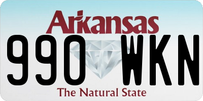 AR license plate 990WKN