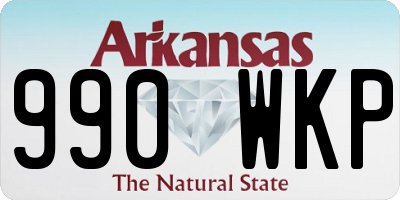 AR license plate 990WKP