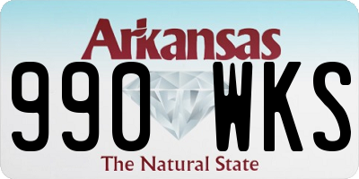 AR license plate 990WKS