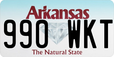 AR license plate 990WKT