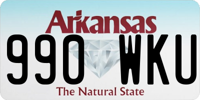 AR license plate 990WKU
