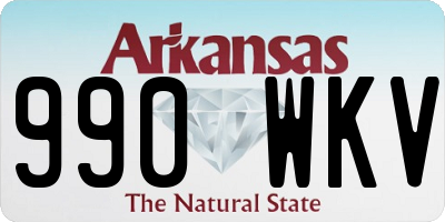 AR license plate 990WKV