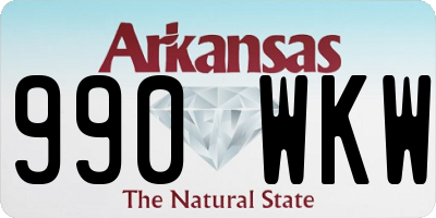 AR license plate 990WKW