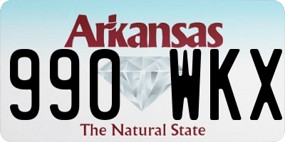 AR license plate 990WKX