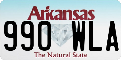 AR license plate 990WLA