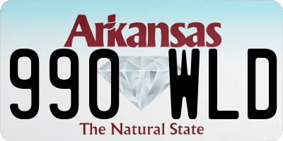 AR license plate 990WLD