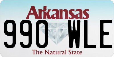 AR license plate 990WLE