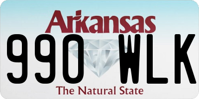 AR license plate 990WLK
