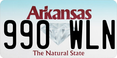 AR license plate 990WLN