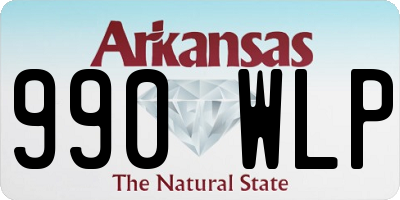 AR license plate 990WLP