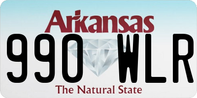 AR license plate 990WLR