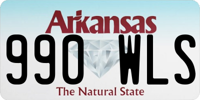 AR license plate 990WLS