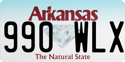 AR license plate 990WLX