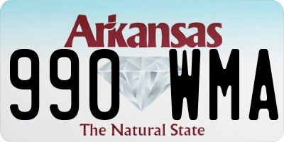 AR license plate 990WMA
