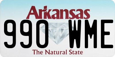AR license plate 990WME