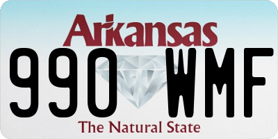 AR license plate 990WMF