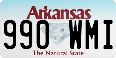 AR license plate 990WMI