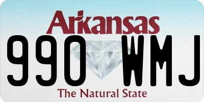 AR license plate 990WMJ
