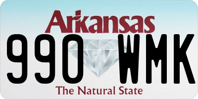 AR license plate 990WMK