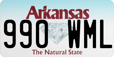 AR license plate 990WML