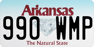 AR license plate 990WMP
