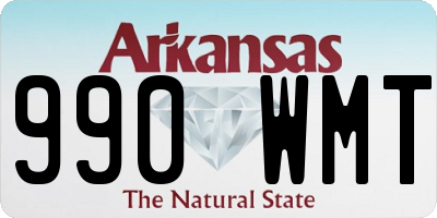 AR license plate 990WMT
