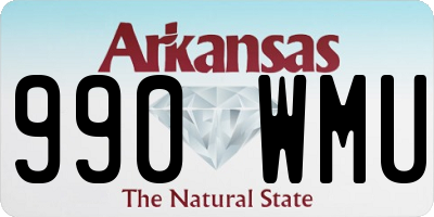 AR license plate 990WMU