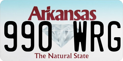 AR license plate 990WRG