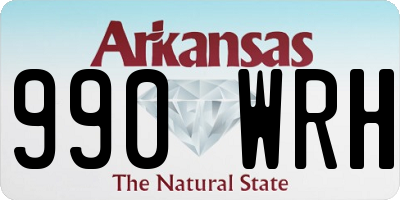 AR license plate 990WRH