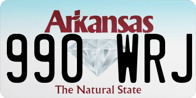 AR license plate 990WRJ