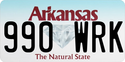 AR license plate 990WRK
