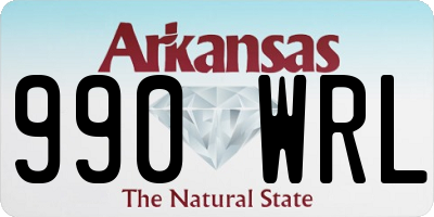 AR license plate 990WRL