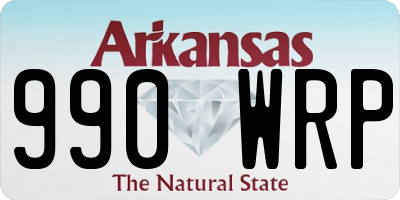 AR license plate 990WRP