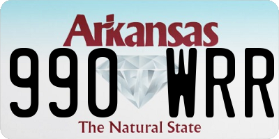AR license plate 990WRR