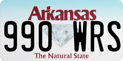 AR license plate 990WRS