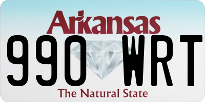 AR license plate 990WRT