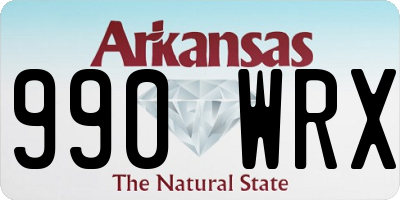 AR license plate 990WRX