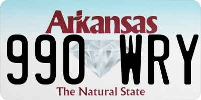 AR license plate 990WRY