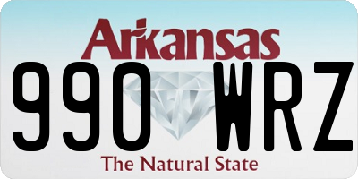 AR license plate 990WRZ