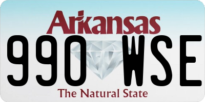 AR license plate 990WSE