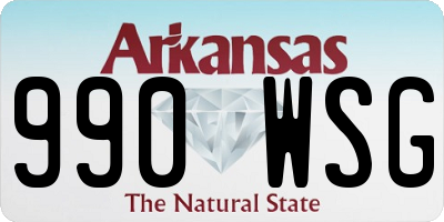 AR license plate 990WSG