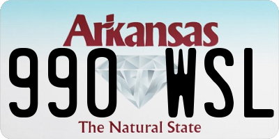 AR license plate 990WSL