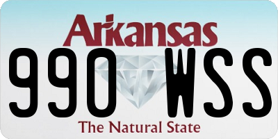 AR license plate 990WSS