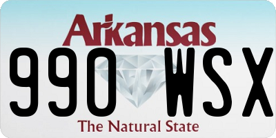 AR license plate 990WSX